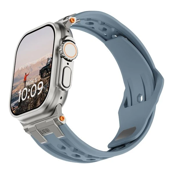 UAG Monarch Strap remienok Apple Watch 49/46/45/44/42mm modrý/titán - Remienky - Hlavný obrázok