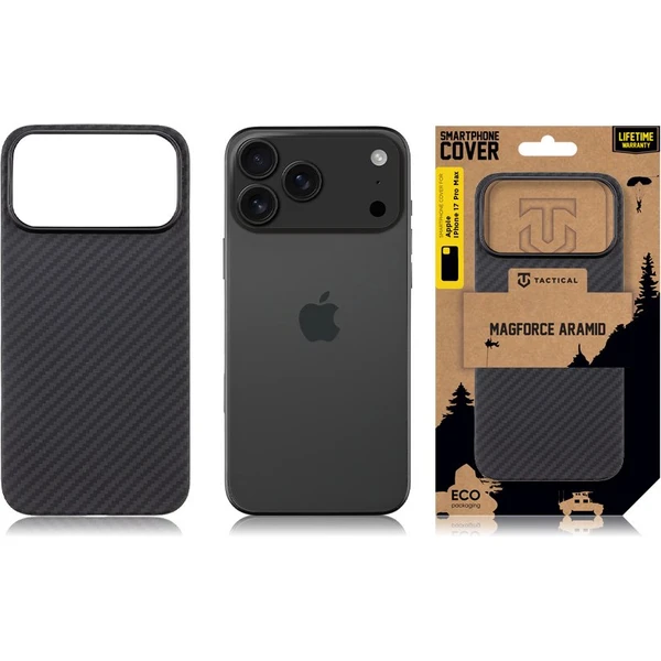 Tactical MagForce Aramid kryt Apple iPhone 17 Pro Max čierny - Puzdra - Obrázok 4f5f4ab7a22845a58ac012bd7a7b1a26