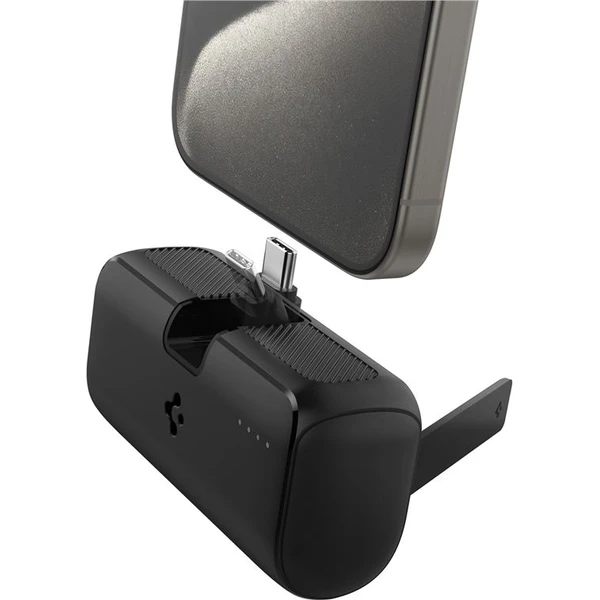 Spigen Essential powerbanka so stojanom 5000mAh (22.5W) čierna (EA2205) - Powerbanky - Obrázok 4f6c8e58602b4ed180bcd26342df36d1