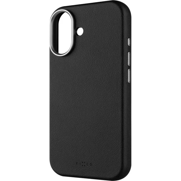 FIXED MagLeather kožený kryt s MagSafe Apple iPhone 17 čierny - Puzdra - Hlavný obrázok