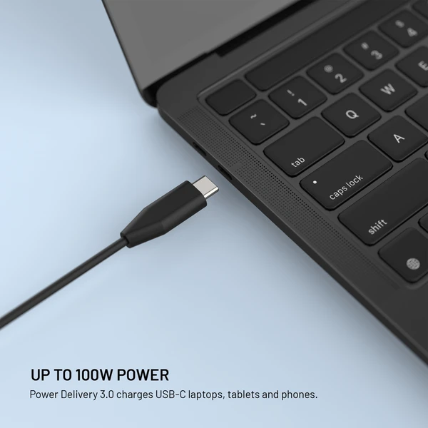 FIXED GaN nabíjecí adaptér pro notebooky s USB-C, PD 3.0, 100W, černý - Nabíjačky - Obrázok 4f86f3f6eb4449d3840607f1c7986137