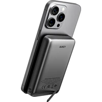 AUKEY PB-MS06 15W MagSafe/Qi2 powerbanka (10000 mAh) sivá - Powerbanky