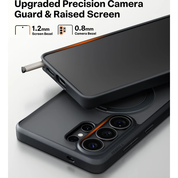 Torras Ostand Q3 Spin MagSafe kryt Samsung Galaxy S26 Ultra obsidian black - Puzdra - Obrázok 4fb6727653e040b68c639a8cd4c59de3