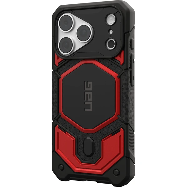UAG Monarch Pro MagSafe kryt iPhone 18 Pro/17 Pro čierny/červený - Puzdra - Obrázok 4fbd517f60c34e7e8644f15bdb53f00a