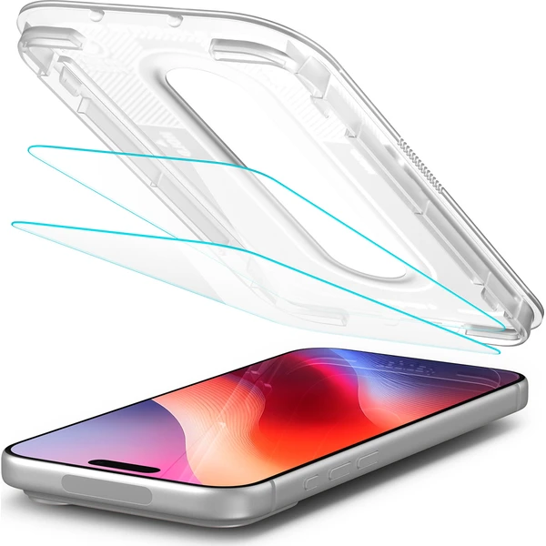 Spigen Glass tR EZ Fit Pro HD 2 Pack tvrdené sklo iPhone 18 Pro/17 Pro/17/16 Pro - Ochranné fólie a sklo - Obrázok 4fc5bd226e15459d8fedcae56692989b