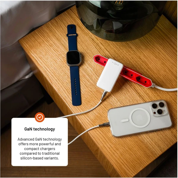 FIXED Slim Traveller GaN cestovná nabíjačka s 2x USB-C a adaptérmi (45W) biela - Nabíjačky - Obrázok 4fcfade607f6433192064e1b07517761