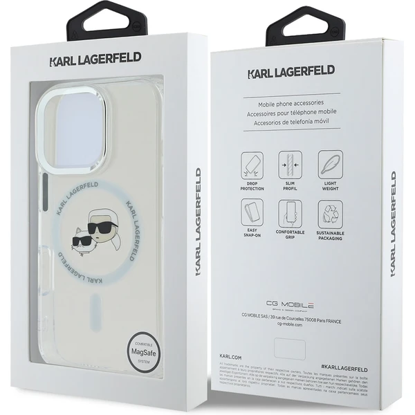 Karl Lagerfeld IML K&CH Heads Metal Frame MagSafe kryt pre iPhone 16 Pre Max číry - Puzdra - Obrázok 4fd7b0bbf9fb44398ac35af281d5855e
