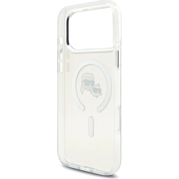 Karl Lagerfeld IML K&CH Heads Metal Frame MagSafe kryt iPhone 17 Pro Max číry - Puzdra - Obrázok 4fd98b5c3e2248019cd5c0654de84dbc