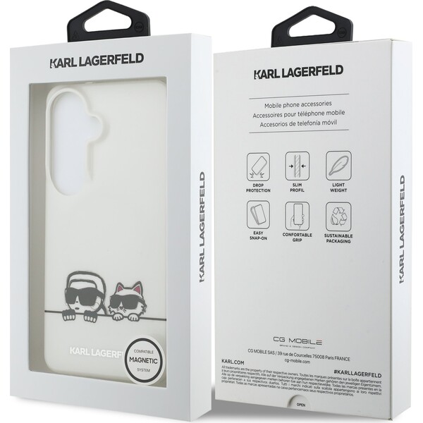 Karl Lagerfeld IML K&CH Peekaboo Logo Magnetic kryt Samsung Galaxy S26+ biely - Puzdra - Obrázok 4fe76ef536e54de78927e10f82e81703
