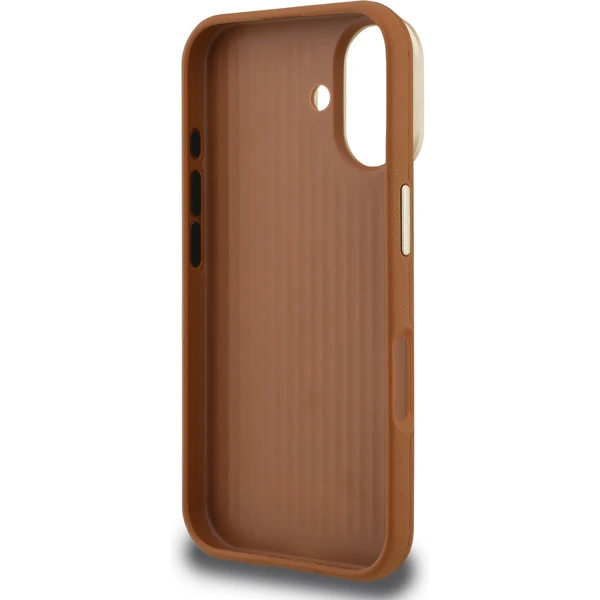 Guess PU Grained 4G Logo Stand Camera Frame kryt iPhone 16 hnedý - Puzdra - Obrázok 4fef1c565a6e4f99945e026e562e22f5