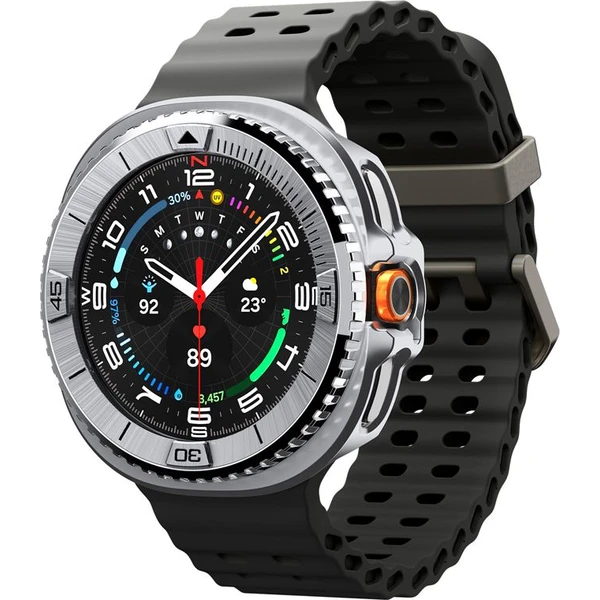 Spigen Bezel Tune Pro (Pilot) krúžok Samsung Galaxy Watch8 Classic 46mm strieborný - Puzdra - Hlavný obrázok