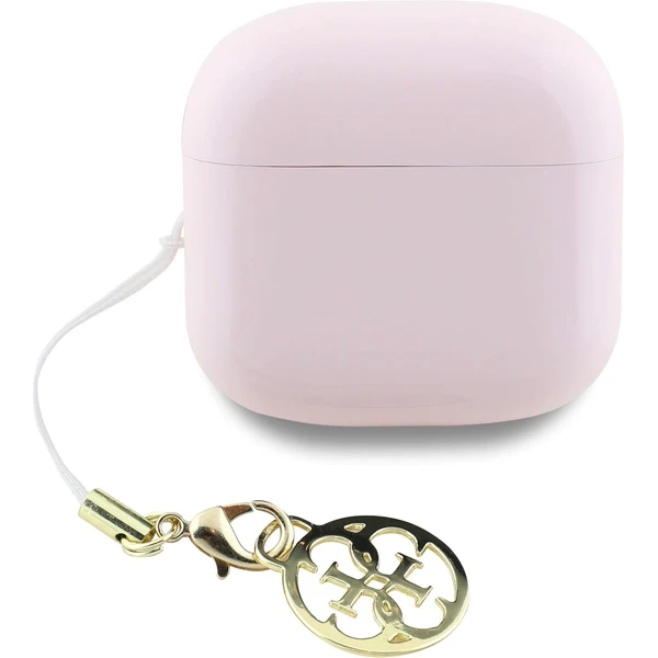 Guess Classic Logo Charm TWS bezdrôtové slúchadlá ružové - Slúchadlá - Obrázok 50078a21f495419b8bbe378ae33ce704