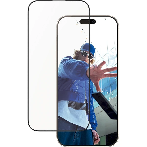 PanzerGlass® Aluminum Ultra-Wide Fit sklo Apple iPhone 16 Pro Max s inštalačným rámčekom - Ochranné fólie a sklo - Hlavný obrázok