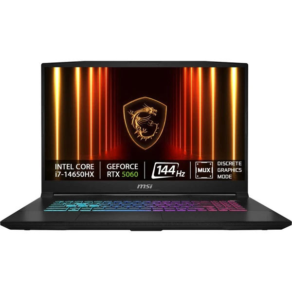 MSI Katana 17 HX (B14WFK-283XCZ) RTX 5060 čierny - Notebooky - Hlavný obrázok