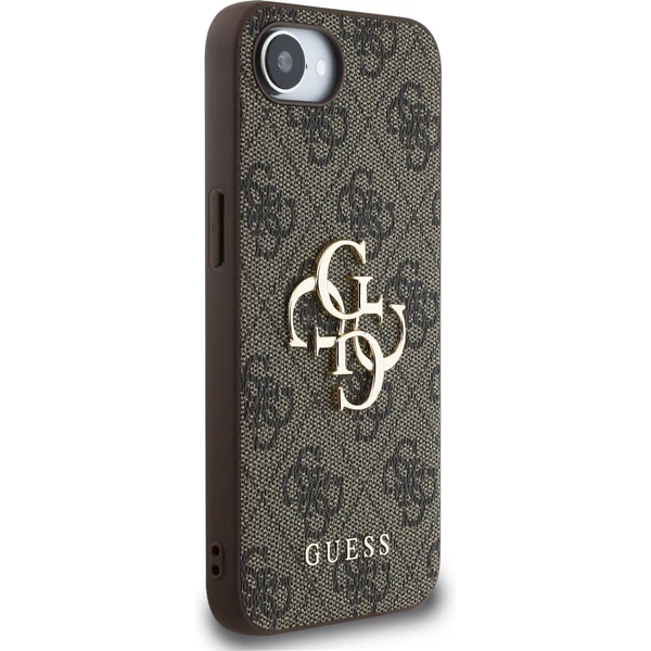 Guess PU 4G Metal Logo kryt iPhone 17e/16e hnedý - Puzdra - Obrázok 50413fda00444f27aeb761a0ff9ec77c