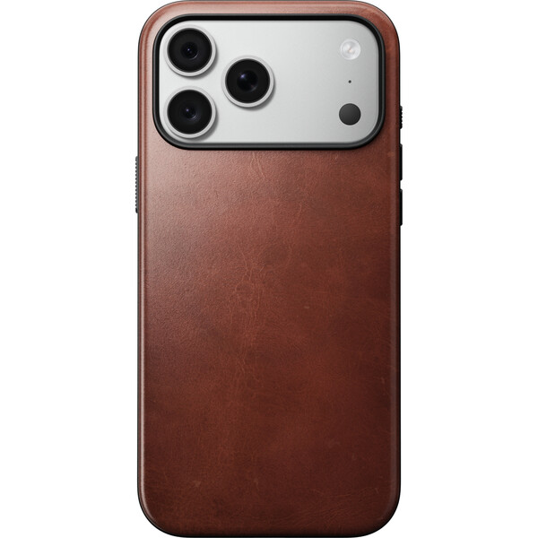 Nomad Modern Leather (Horween) MagSafe kožený kryt iPhone 17 Pro Max/18 Pro Max Olde Dublin - Puzdra - Obrázok 504d947211f9446b9607fa2fc0400cc1
