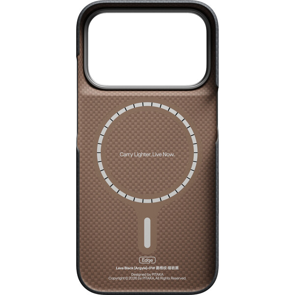 Pitaka Edge Case Argyle MagSafe kryt iPhone 18 Pro Lava Black - Puzdra - Obrázok 507510d9c33a4c8aade7c7fac1950fd4