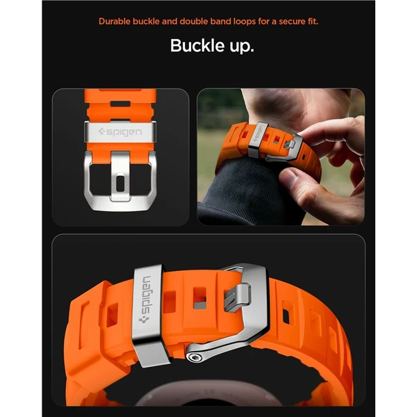 Spigen Silicone Band remienok Samsung Galaxy Watch8/Classic 46mm/44mm/40mm oranžový - Remienky - Obrázok 5081279e9a5e44a1bf776e824b573a87