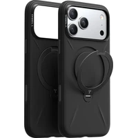 Torras Ostand Q3 Silikónový MagSafe kryt iPhone 17 Pro obsidiánová čierna - Puzdra