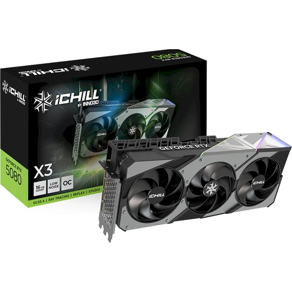 INNO3D NVIDIA GeForce RTX 5080 iChill X3 16GB GDDR7 - Grafické karty - Obrázok 50DR000K01