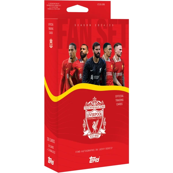 Futbalové karty Topps 24/25 Fan Set Liverpool FC (Exclusive) - Futbalové karty - Hlavný obrázok