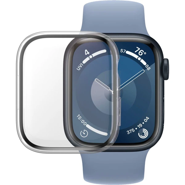 PanzerGlass Apple Watch 9/8/7 (41mm) ochranný kryt s D3O - číry rámček - Puzdra - Hlavný obrázok