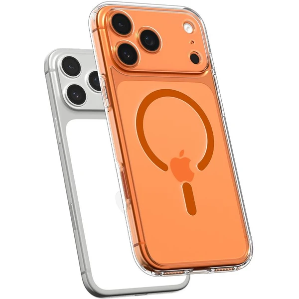 Spigen Ultra Hybrid MagSafe kryt iPhone 17 Pro Max clear orange - Puzdra - Obrázok 50a1a03695e547299f389e972383b00d