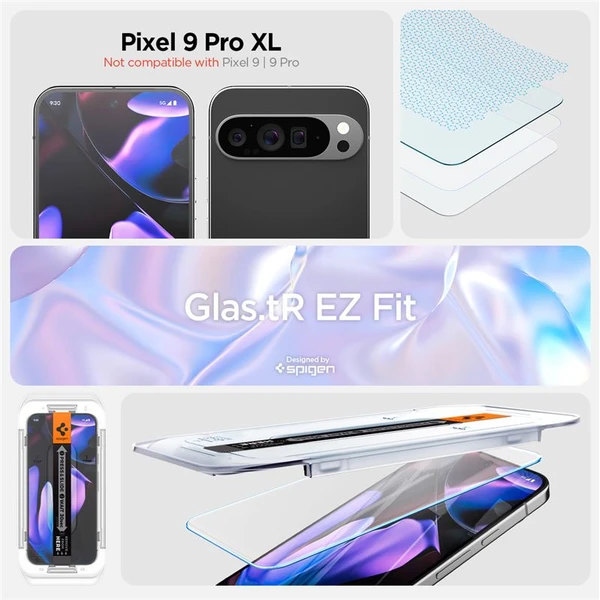 Spigen Glass tR EZ Fit 2 Pack tvrdené sklo Google Pixel 9 Pre XL číre - Ochranné fólie a sklo - Obrázok 50d0eb8d0656461fb1205c5f138be5e0