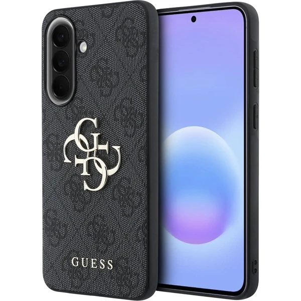 Guess PU 4G Metal Logo kryt Samsung Galaxy A57 šedý - Puzdra - Hlavný obrázok