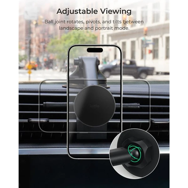 iOttie iTap 3 MagSafe Dashboard & Windshield Mount držiak do auta čierny - Držiaky - Obrázok 50e9ff07690d4dcd91fdd264a5b41de6