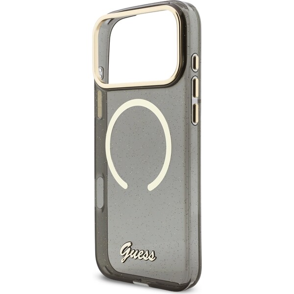 Guess IML Glitter Script Strap MagSafe kryt iPhone 17 Pro Max čierny - Puzdra - Obrázok 5101dccde06d433abcd698d5efdc4a8d