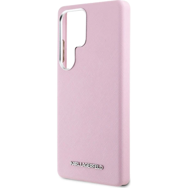Karl Lagerfeld PU Saffiano Metal Logo and Frame kryt Samsung Galaxy S25 Ultra ružový - Puzdra - Obrázok 51245d1f43044ca5b6c0b7a4a2475163