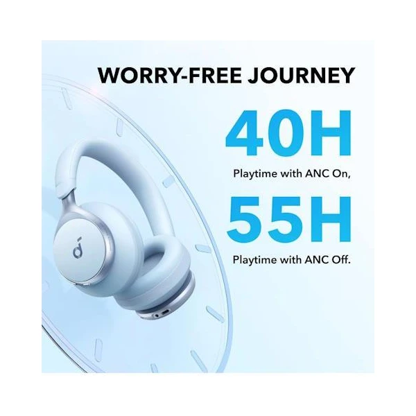 Anker Soundcore Space One bluetooth slúchadlá modrá - Slúchadlá - Obrázok 51296a0425a34f86bf8fcad45e3759c3