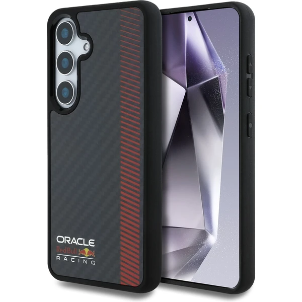 Oracle Red Bull Racing Carbon Powerbar MagSafe kryt Samsung Galaxy S25+ čierny - Puzdra - Hlavný obrázok