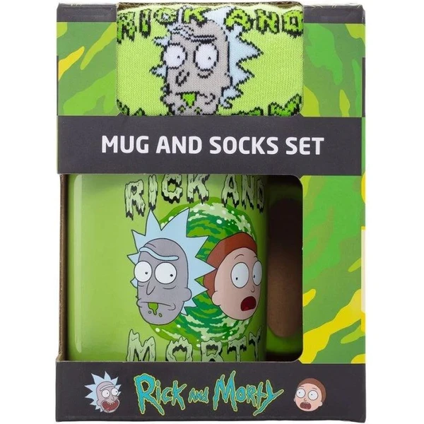Darčekový set pánsky Rick & Morty (hrnček a ponožky) - Darčekové sady - Obrázok 514E000J01