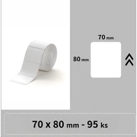 Niimbot štítky RP 70x80mm 95ks pre B3S biele - Pásky pre štítkovače