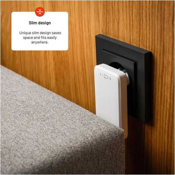 FIXED Slim GaN nabíjačka (2x USB-C), PD, 45W, biela - Nabíjačky - Obrázok 517f7294ea444aa9948873f1b31c2c76