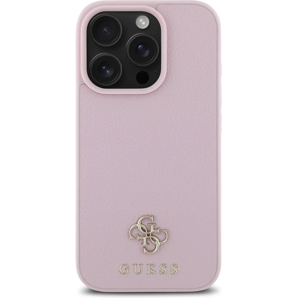 Guess PU Grained 4G Small Metal Logo MagSafe kryt iPhone 16 Pre Max ružový - Puzdra - Obrázok 5193edd217884c528d61ecd70d86f709