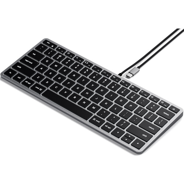Satechi Slim W1 USB-C klávesnica US vesmírne šedá