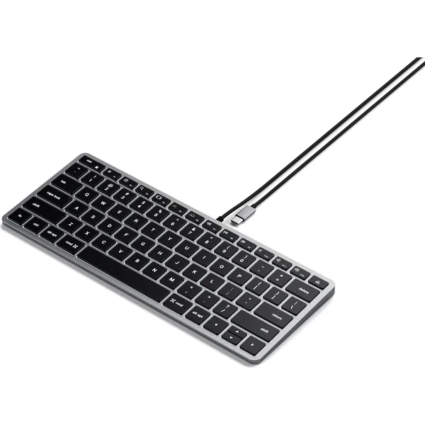 Satechi Slim W1 USB-C klávesnica US vesmírne šedá - Klávesnice - Hlavný obrázok