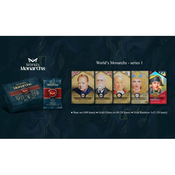 Zberateľské karty 2025 World's Monarchs - Series 1 box - Zberateľské karty a nálepky - Obrázok 51KL000K01