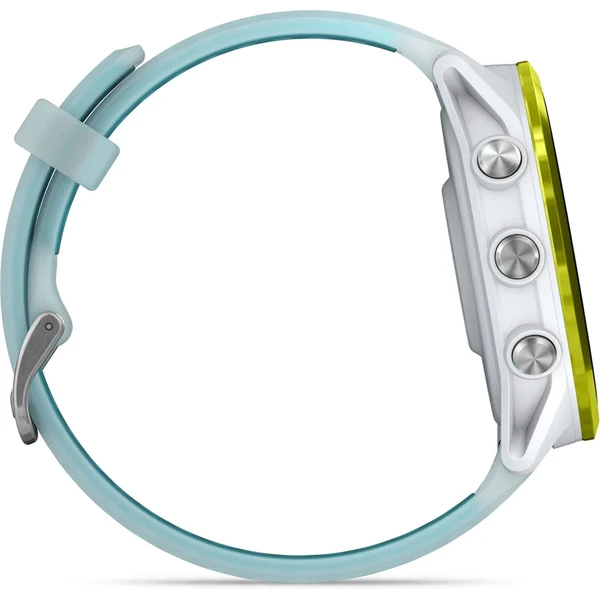 Garmin Forerunner 570 47 mm žltá hliníková luneta s bielo-tyrkysovým polopriehľadným remienkom - Inteligentné hodinky - Obrázok 51LG000J01