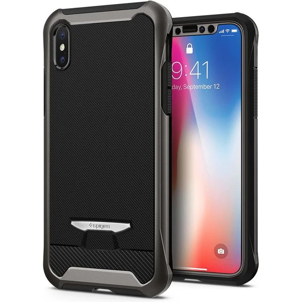 Spigen Signature Neo Hybrid ochranný kryt Apple iPhone X šedý - Puzdra - Hlavný obrázok
