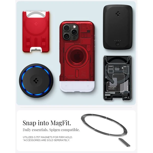 Spigen Classic C1 MagSafe kryt iPhone 16 Pro Max ruby - Puzdra - Obrázok 51a246516ff642d0a786b966394c741b
