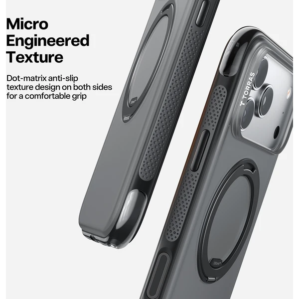 Torras Ostand O3 Air MagSafe kryt iPhone 17 Pro Max obsidian black - Puzdra - Obrázok 51d2ebd44b614cef9c697c2ede1caa4a