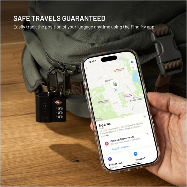 FIXED Tag Lock smart tracker s Find My a TSA, čierny - Lokátory - Obrázok 51d88ecc780340d69284984f51e52815