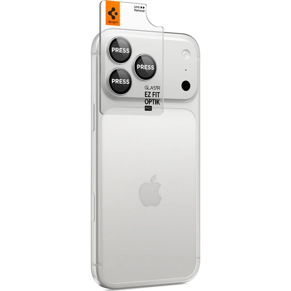 Spigen Glass tR EZ Fit Optik Pro 2 Pack sada skiel iPhone 18 Pro Max/18 Pro strieborná - Ochranné fólie a sklo - Obrázok 52170d8dabed4dacacd30e330cd25821