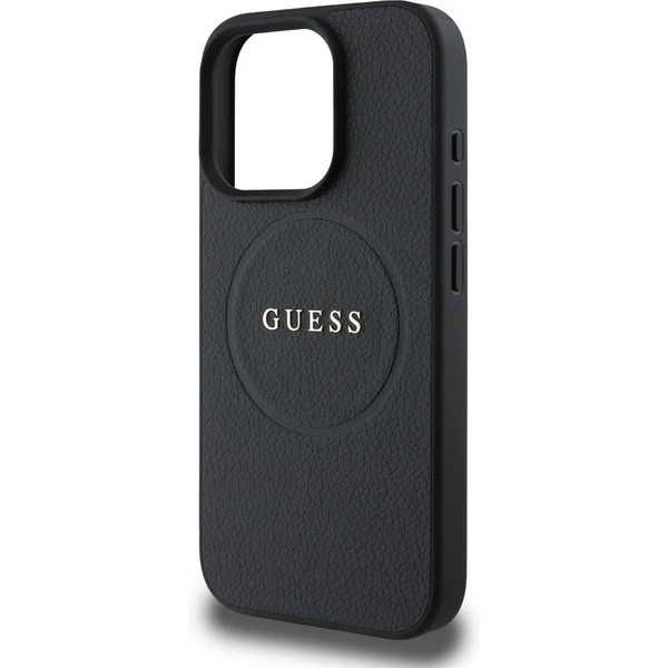 Guess PU Grained Classic Logo MagSafe kryt iPhone 16 Pro čierny - Puzdra - Obrázok 521dda6bbaf6437cbb9139bc38c1d71f