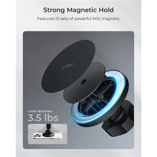 iOttie iTap 3 MagSafe Dashboard & Windshield Mount držiak do auta čierny - Držiaky - Obrázok 5236e46089154c8a851d0b656b98a0d1