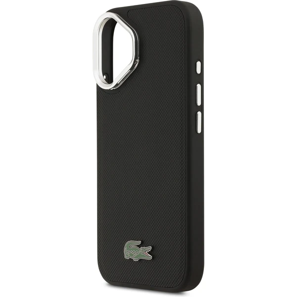 Lacoste Iconic Petit Pique Camera Stand MagSafe kryt iPhone 17 čierny - Puzdra - Obrázok 524aaf2e60ef451582da47a2364265b0